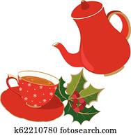 Holidays Tea Party invitation Holidays Tea Party invitation