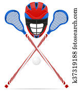 lacrosse equipment illustration lacrosse equipment illustration