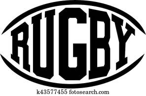 Rugby word in shape of a rugby ball Rugby word in shape of a rugby ball