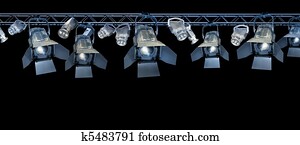 Stage spotlight rack Stage spotlight rack