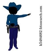 Teen Cowgirl Illustration Teen Cowgirl Illustration