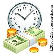 Time is money concept.