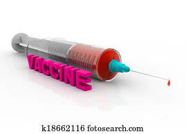 vaccine and syringe vaccine and syringe