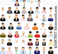 απεικόνιση, από, άνθρωποι