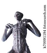 a grey alien a grey alien