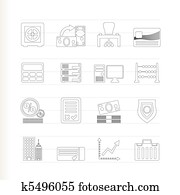 bank, business, finance and office