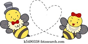 Honey Bee Couple Honey Bee Couple
