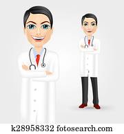 young doctor with crossed arms 