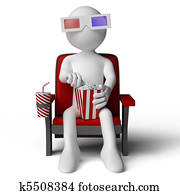 3D human sitting on a armchair 3D human sitting on a armchair