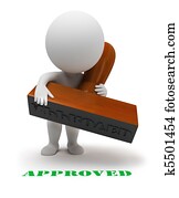 3d, קטן, אנשים, -, אשר, ביל