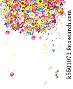 boldog, ünnep, furcsa, háttér, noha, léggömb, helyett, -e, tervezés