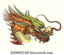 Chinese Dragon Head Chinese Dragon Head