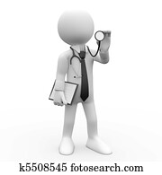 Doctor with a stethoscope auscultat Doctor with a stethoscope auscultat