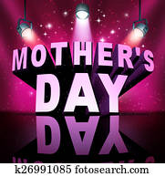 feliz, mothers's, día, texto