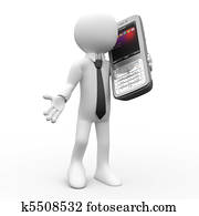 Man talking on mobile phone Man talking on mobile phone