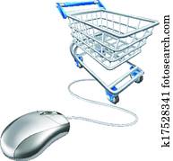 Mouse shopping cart Mouse shopping cart