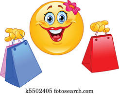 Shopping emoticon Shopping emoticon
