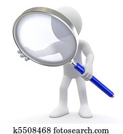 איש עם מאגניפיינגגלאס