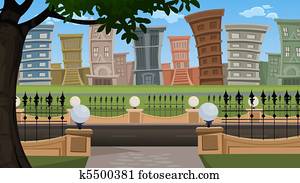 נוף, בנינים