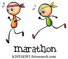 A marathon between two stickmen A marathon between two stickmen