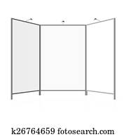 Blank exhibition stand Blank exhibition stand