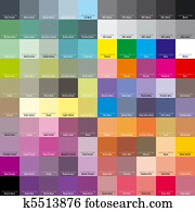 CMYK palette for artist and designer. EPS 8 CMYK palette for artist and designer. EPS 8