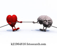 heart and brain tug of war rope heart and brain tug of war rope