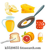 cartoon breakfast collection cartoon breakfast collection