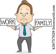 Man Balance Work Family