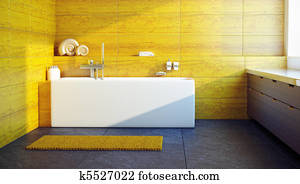 Modern interior design of a bathroom Modern interior design of a bathroom