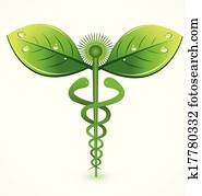 Natural medical symbol logo Natural medical symbol logo