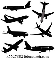 plane silhouettes plane silhouettes