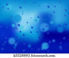 Raindrops on Window Pane Stock Photo | bac-397 | Fotosearch