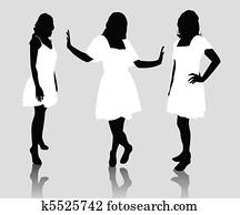 silhouette fashion women