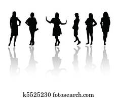 silhouette fashion women