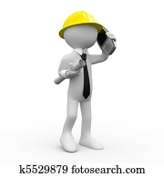 אדריכל, לדבר על הטלפון