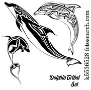 dolphin tribal set dolphin tribal set