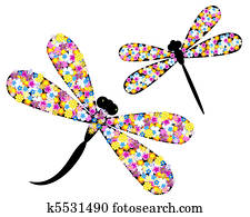 Dragonfly in flowers Dragonfly in flowers