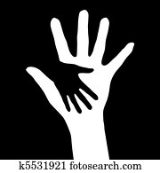 Helping hands. Helping hands.
