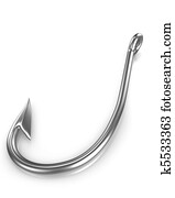 Shiny fishing hook Shiny fishing hook