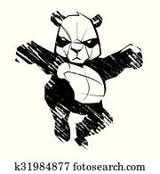 Sketch panda martial arts Sketch panda martial arts
