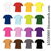 T-shirt colorful design templates