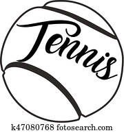 Tennis ball logo Tennis ball logo