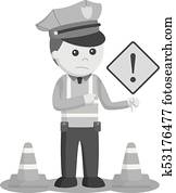 Polizei sirene stadt