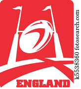 אנגליה, כדור של ראגבי, עמדה של מטרה