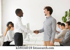 שחור, מעביד, לזעזע יד, של, ביישן, זכר, קוקאייזיאני, פונה של עבודה