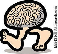 Brain walking on two legs Brain walking on two legs