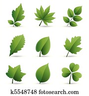 green leaves element