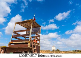 Lifeguard hut in Porto Ferro