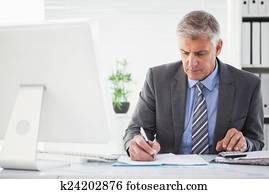 ohnisko, businessman dílo, cosi, dole